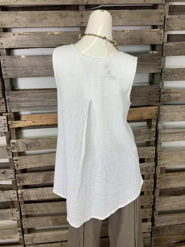 797 Katy Tank Top-White