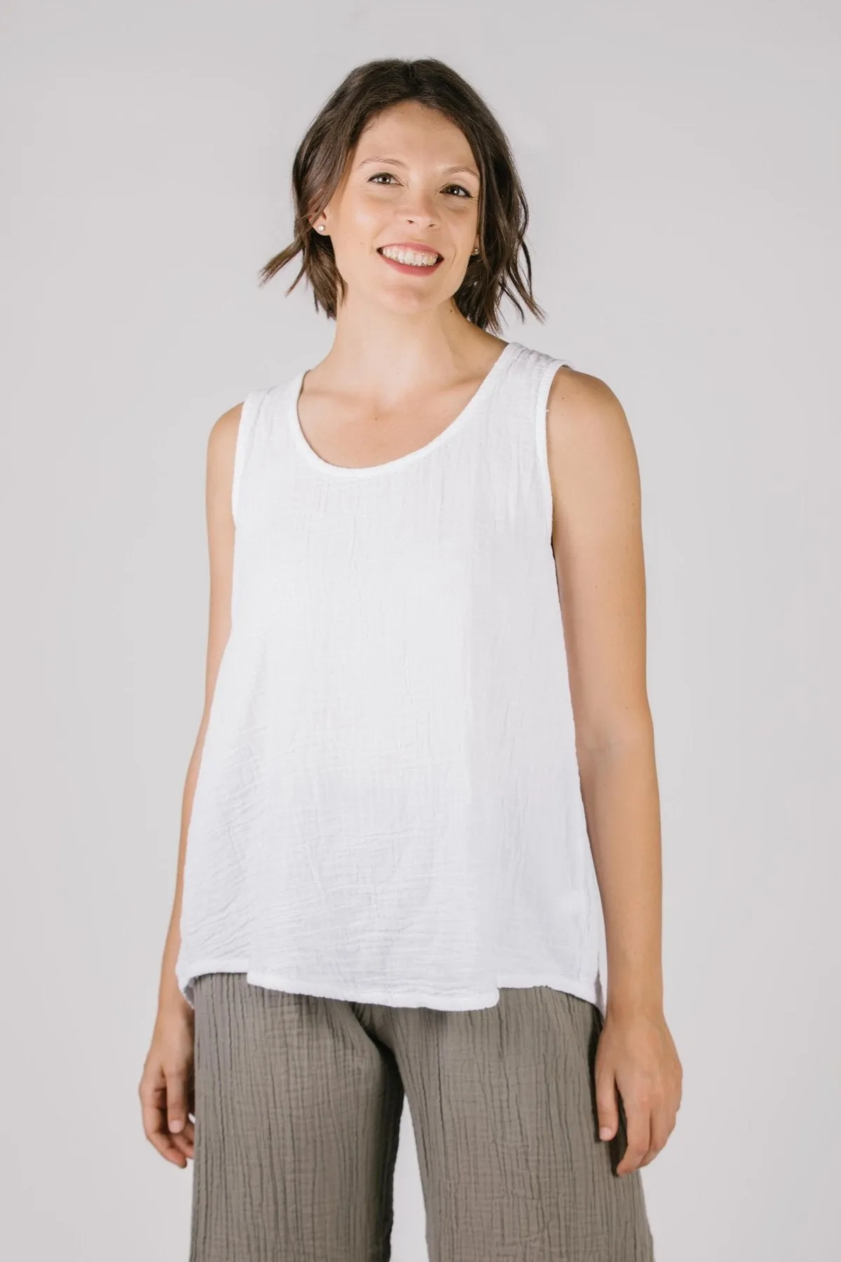 797 Katy Tank Top-White
