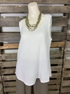 797 Katy Tank Top-White