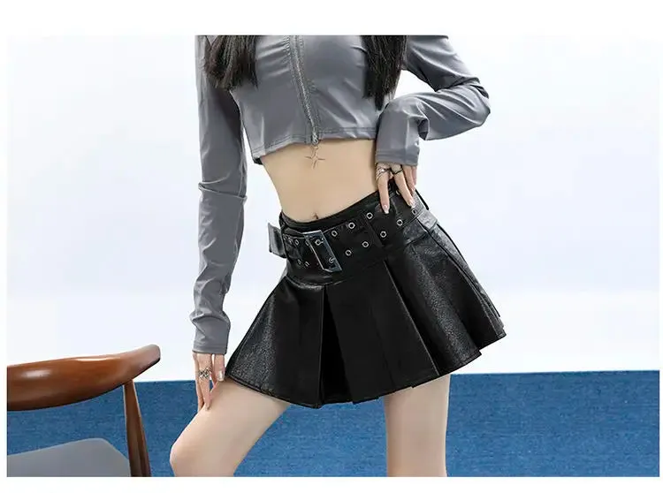 Alr™ Women's Gothic Pleated A-Line Mini Skirt