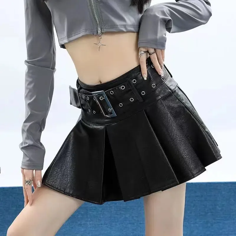 Alr™ Women's Gothic Pleated A-Line Mini Skirt