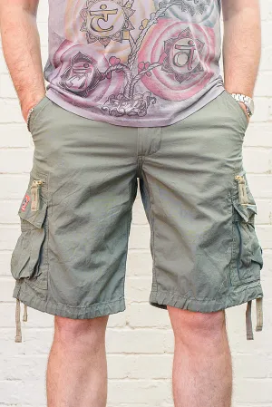 Army Green Longer Length Molecule 55001 Lightweight Cargo Shorts