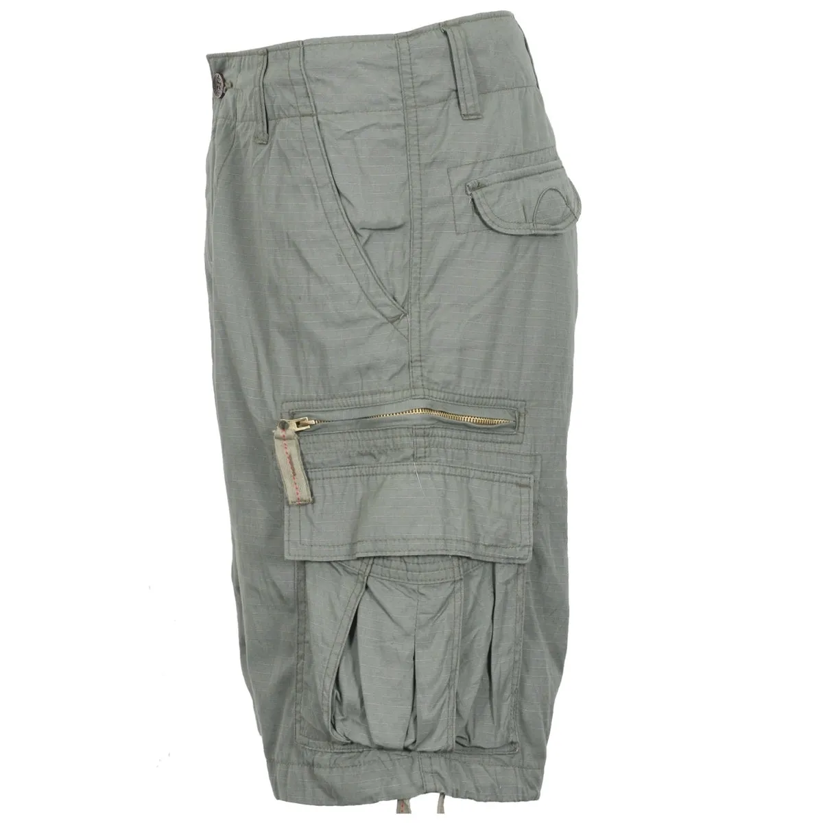Army Green Longer Length Molecule 55001 Lightweight Cargo Shorts