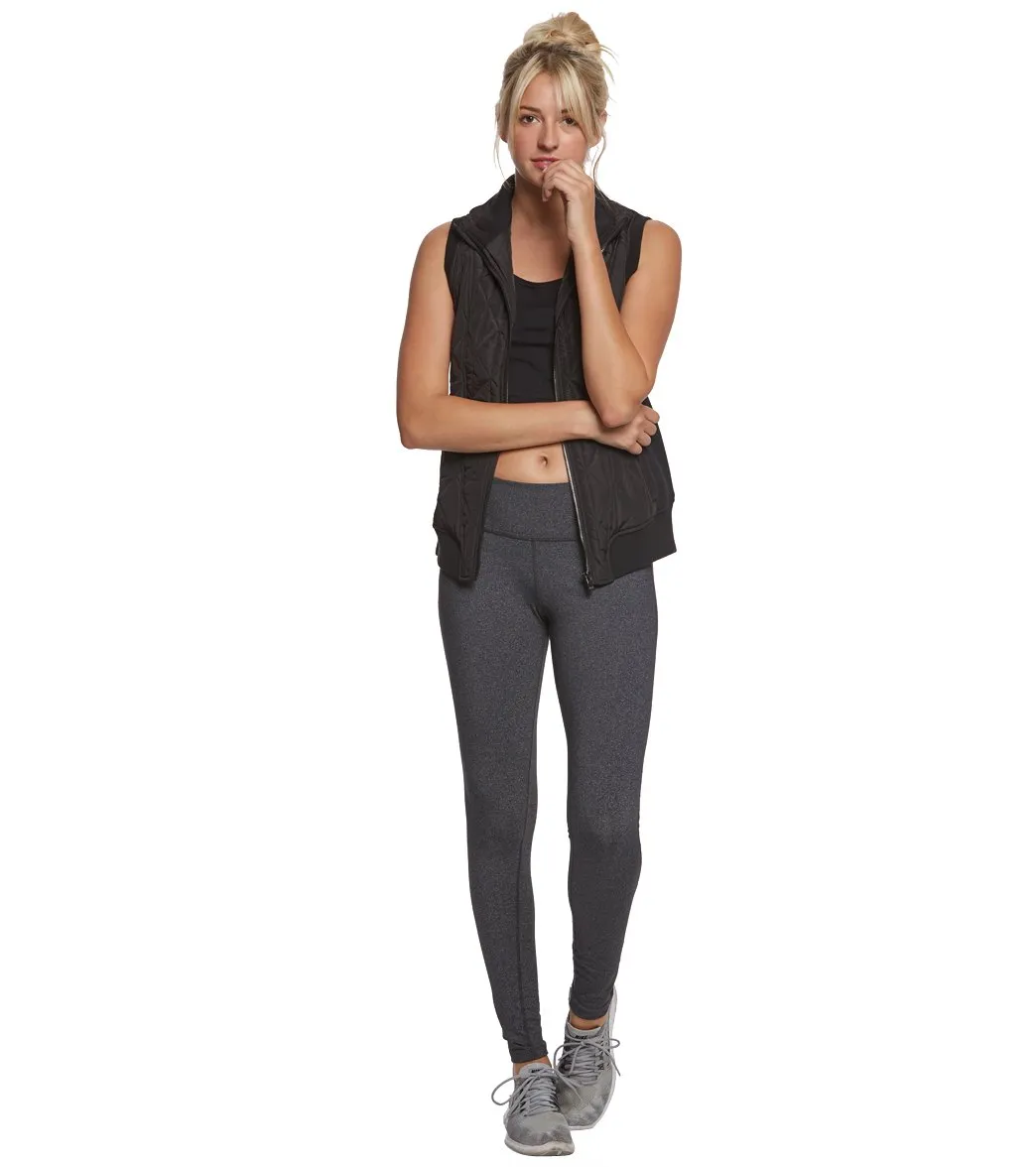 Betsey Johnson Performance Hybrid Rib Trim Quilt After Yoga Vest
