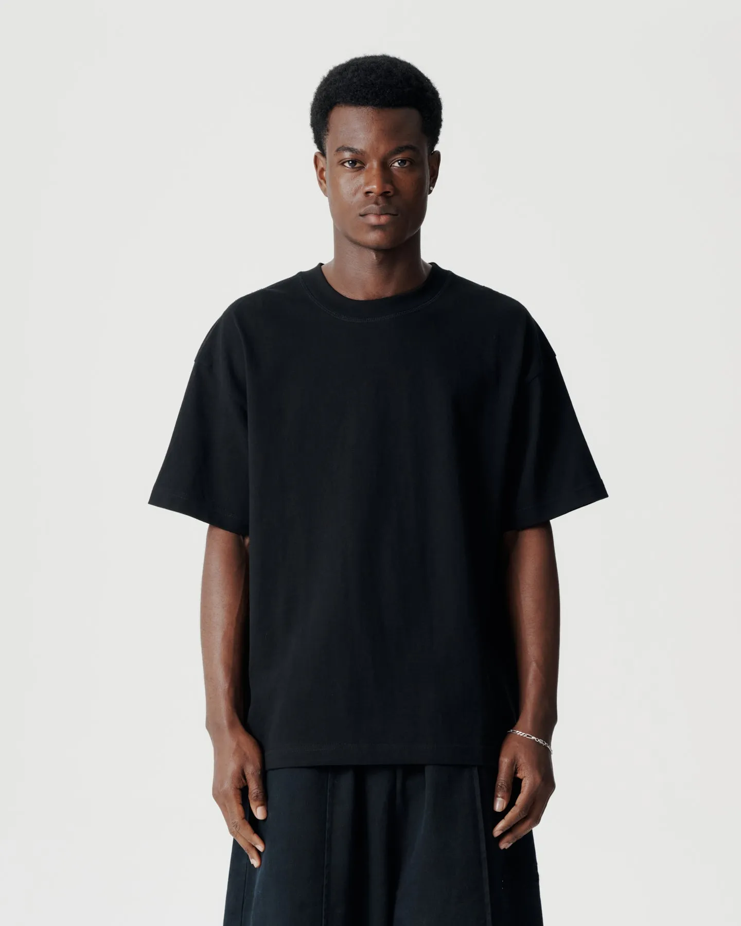 Block Tee- Black