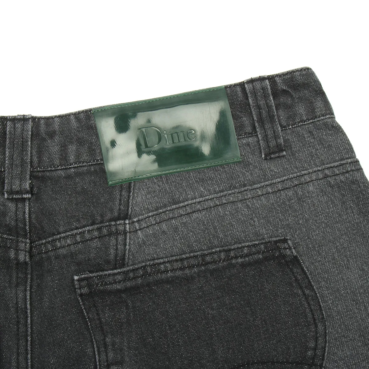 Blocked Relaxed Denim Pants