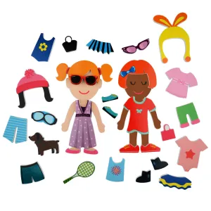Buddy & Barney Dress-Up Bath Time Foam Stickers - 32 Pieces