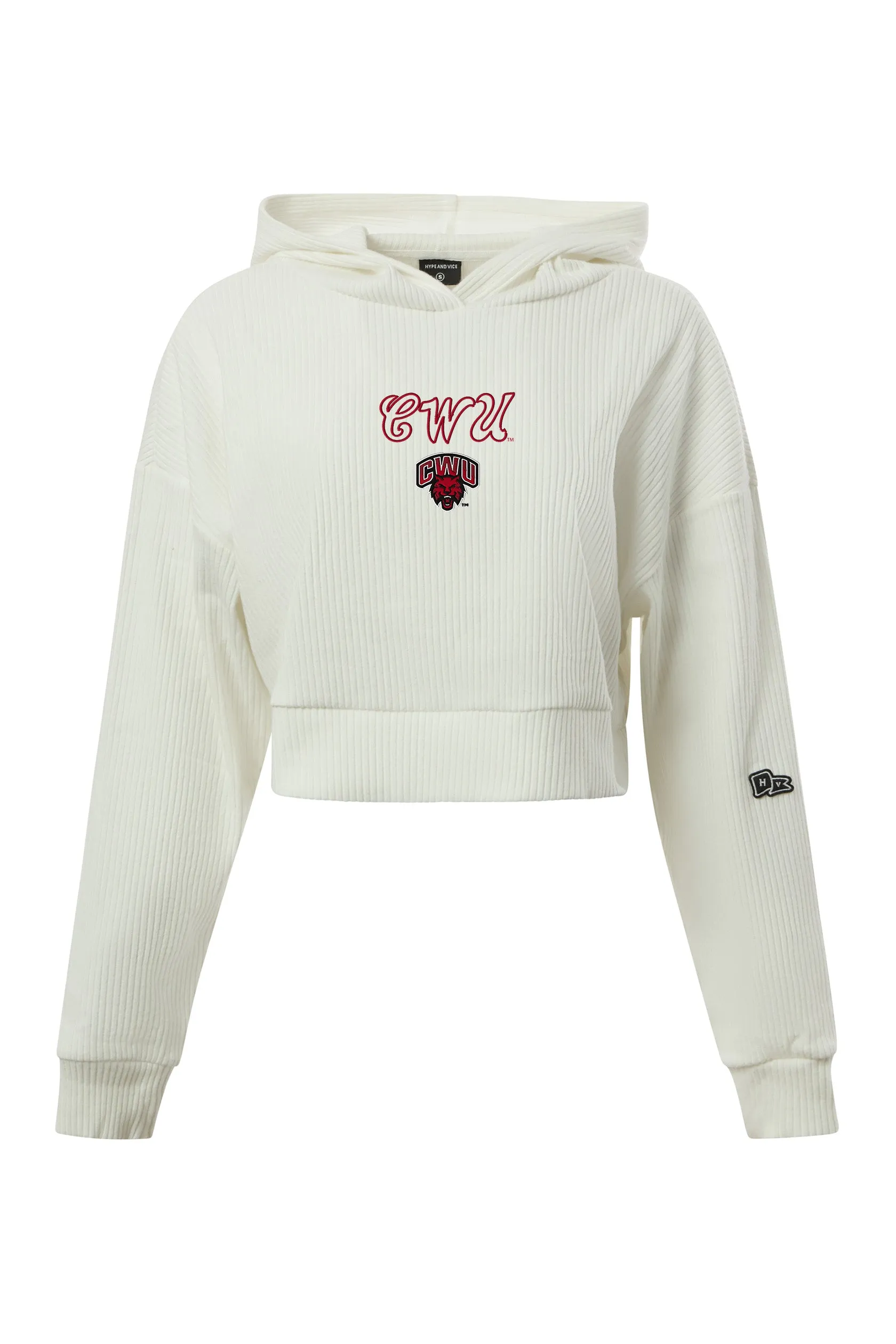 Central Washington University Warm-Up Cropped Hoodie