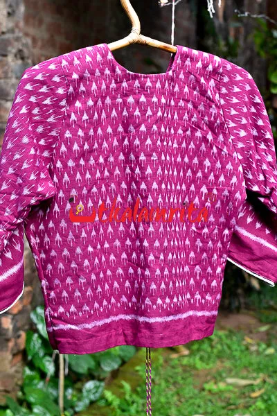 Chhatu White Over Magenta (Ladies' Jacket)