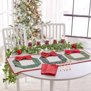 Coats & Clark Quilting Trio Of Wreaths Quilted Table Runner Or Wall Hanging