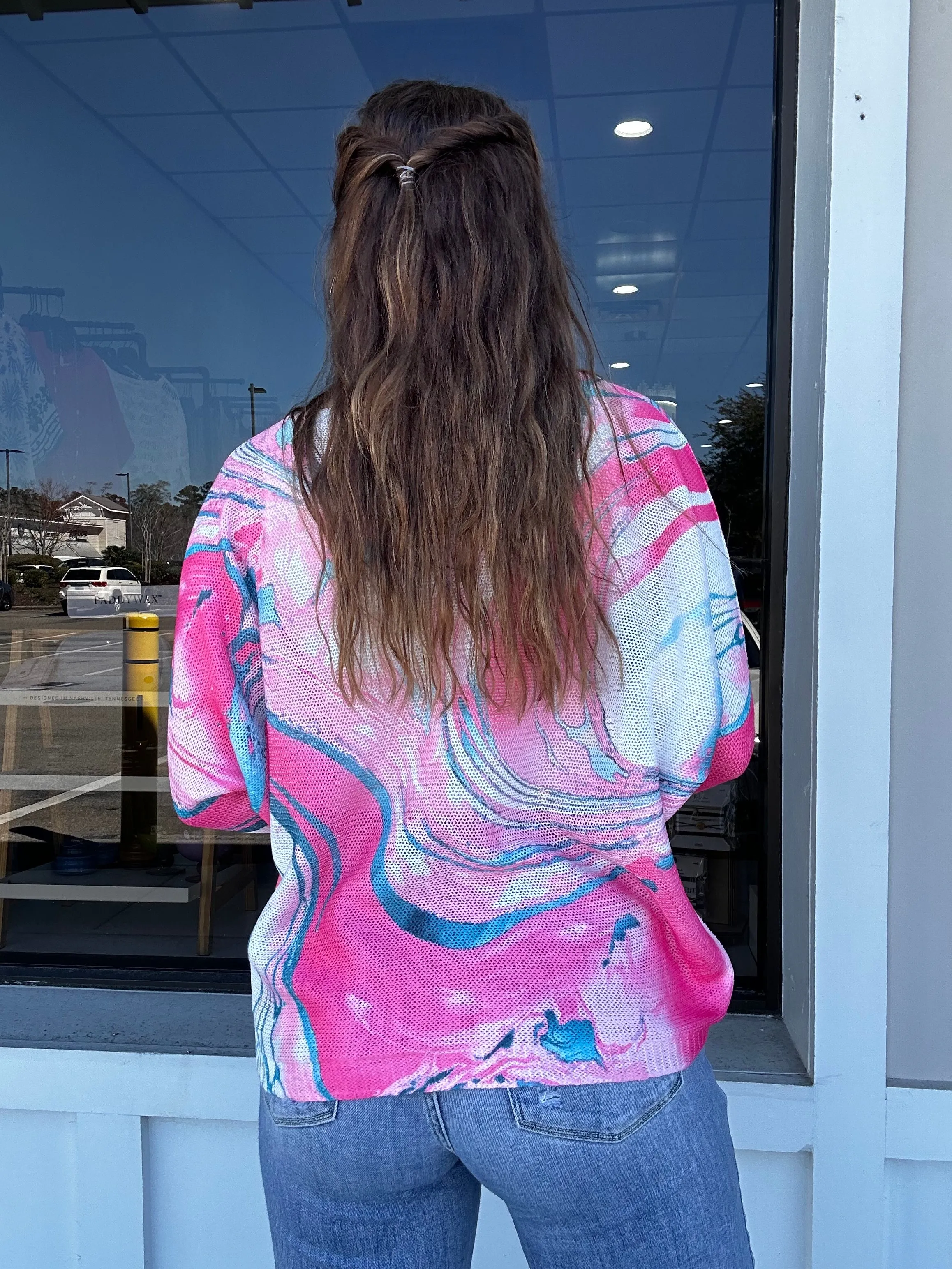 Cotton Candy Tie-Dye Knit Top