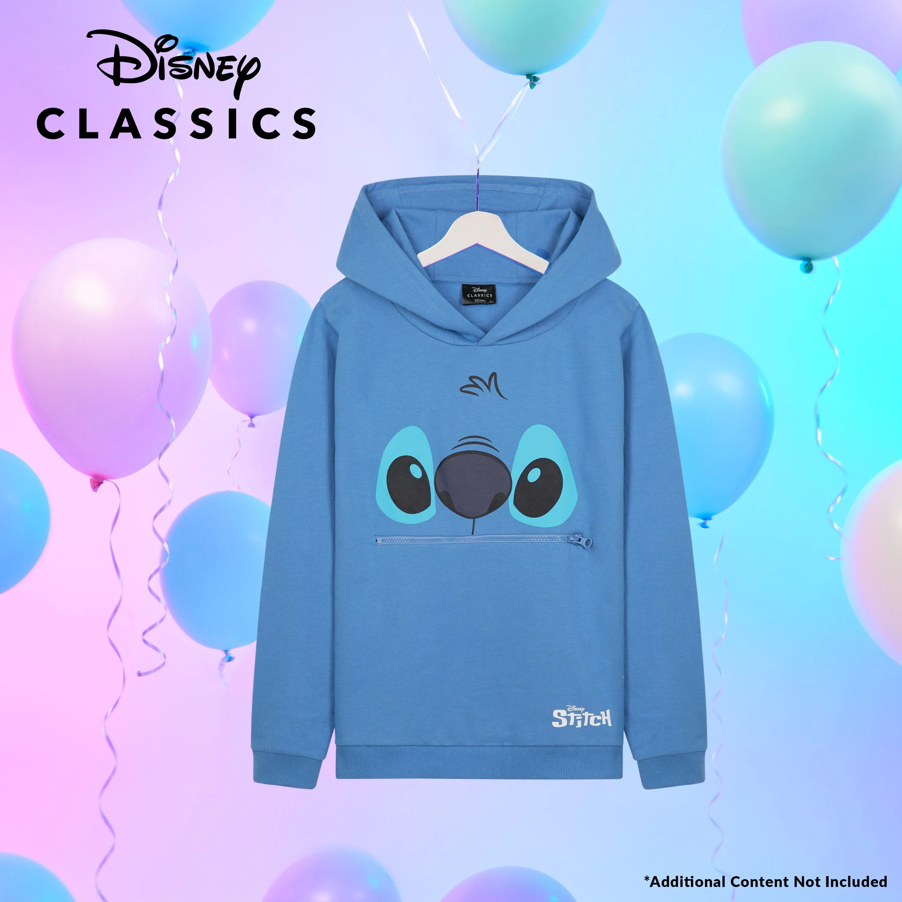 Disney Stitch Hoodie for Girls Teens, Warm Hooded Sweatshirt Soft Fashion Jumper
