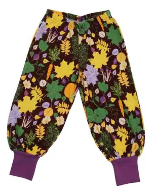 DUNS Baggy Pants - Fall Flowers Brown