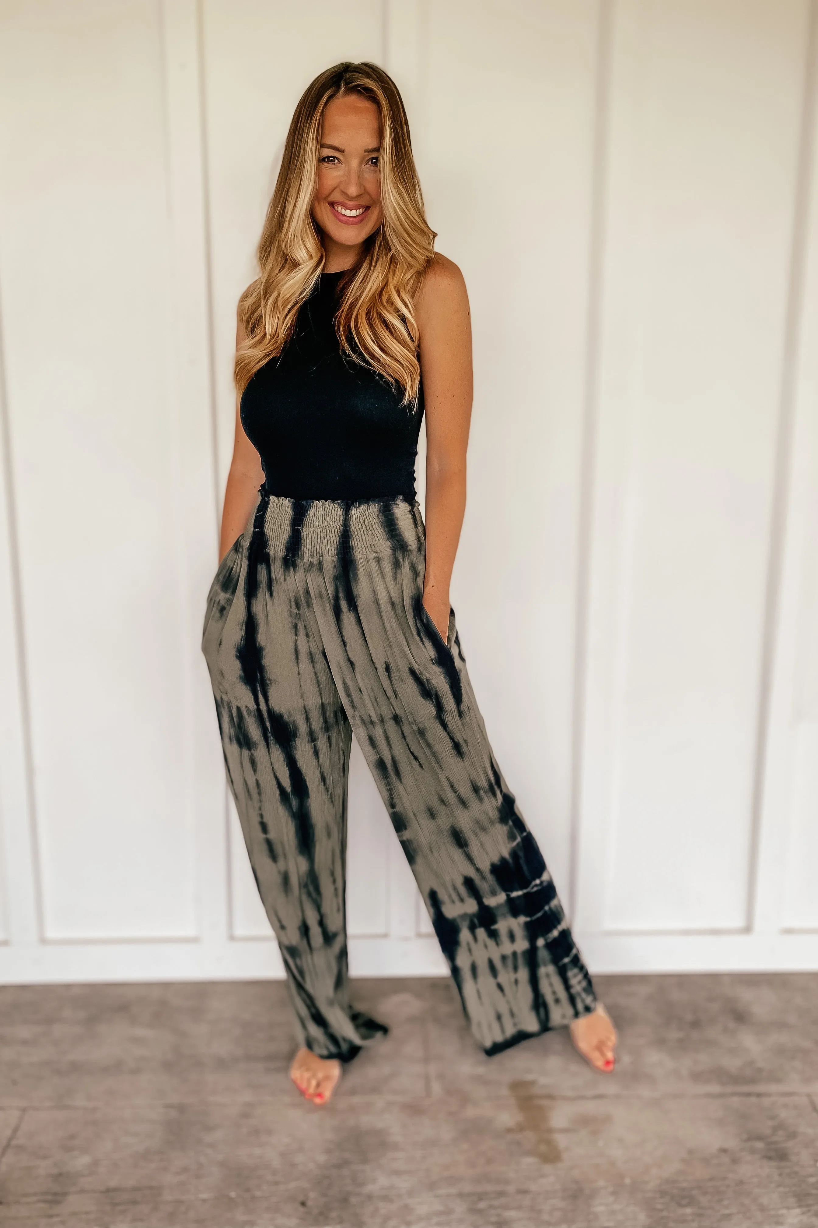 Effortlessly Tie Dyed Palazzo Pants