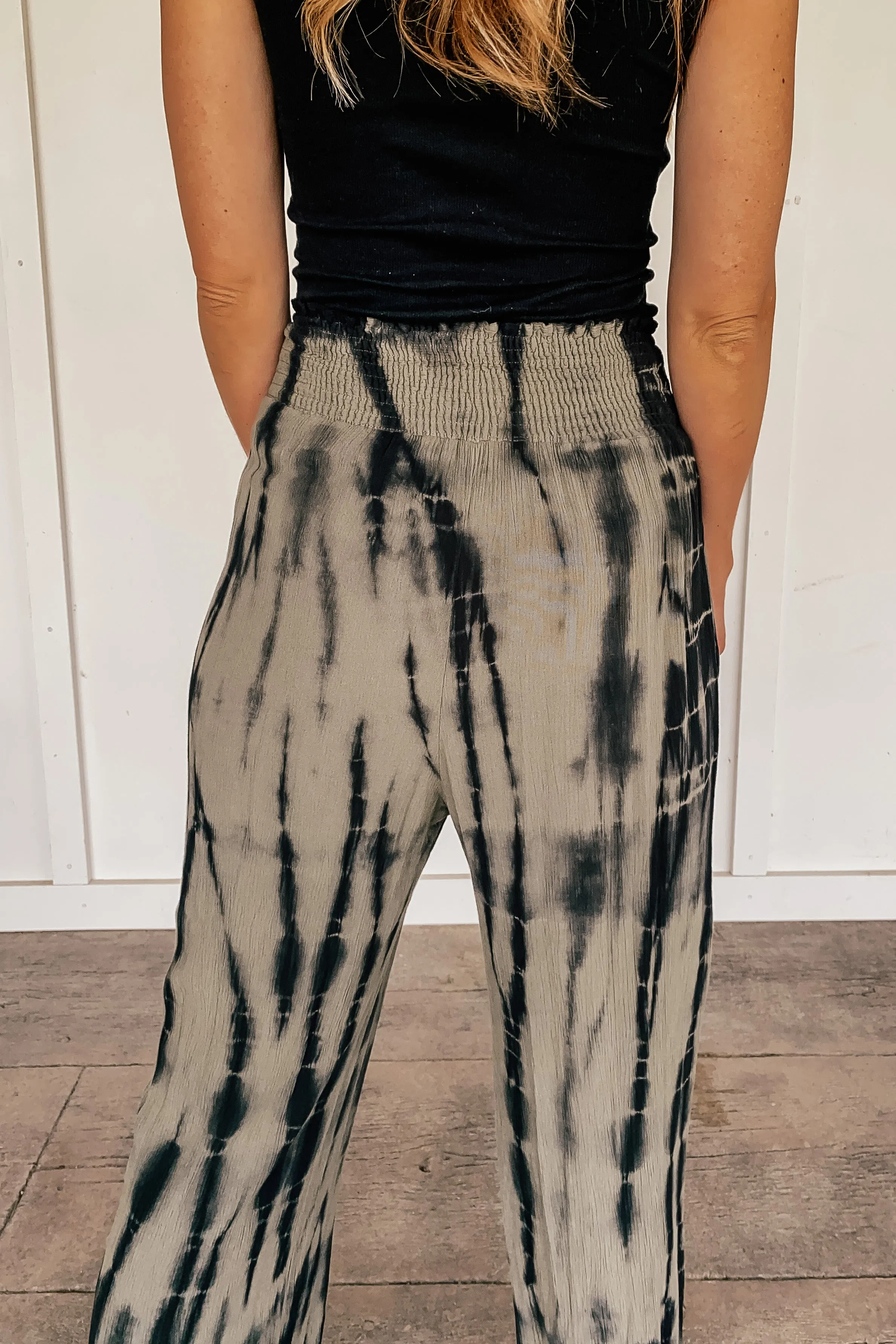 Effortlessly Tie Dyed Palazzo Pants