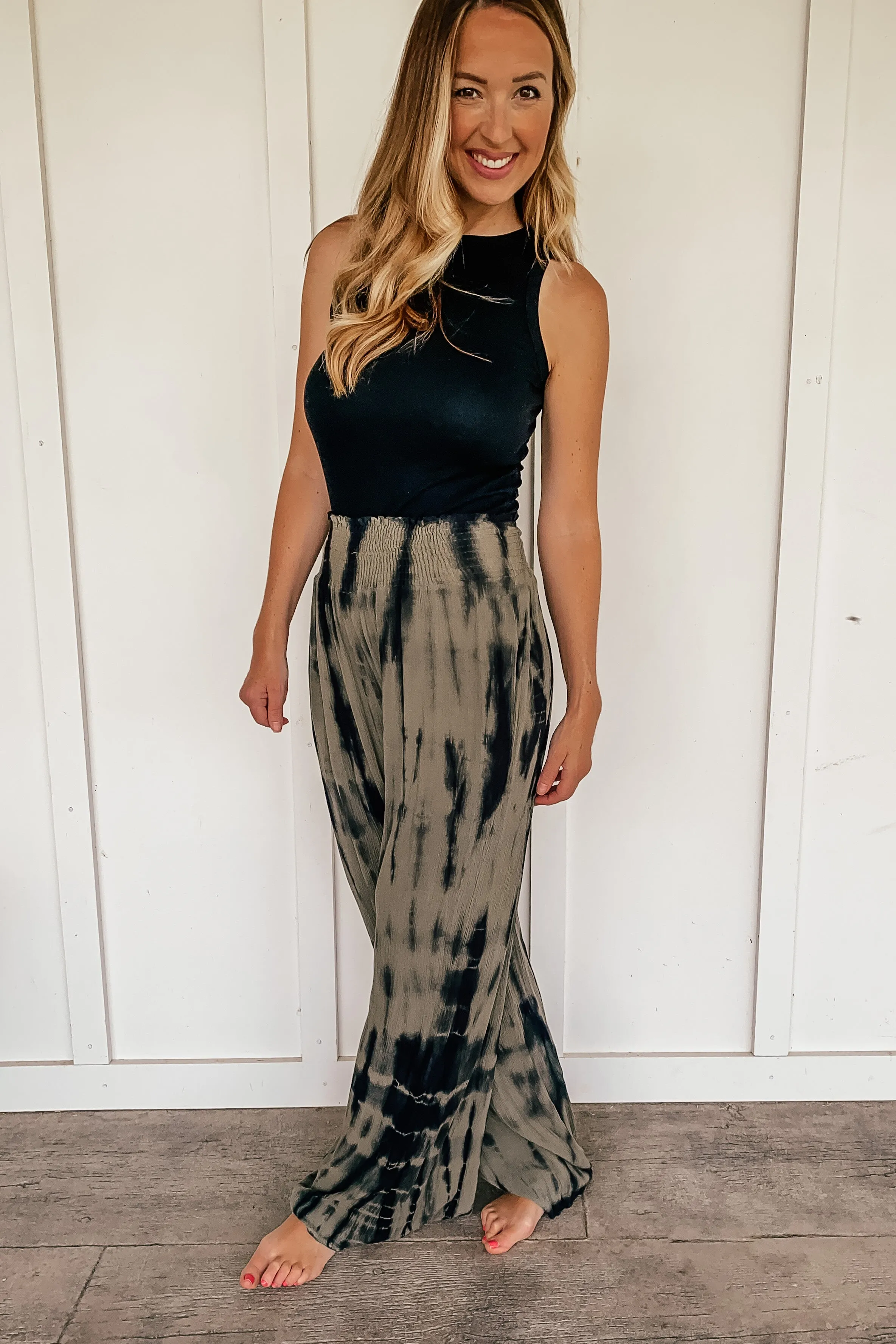 Effortlessly Tie Dyed Palazzo Pants