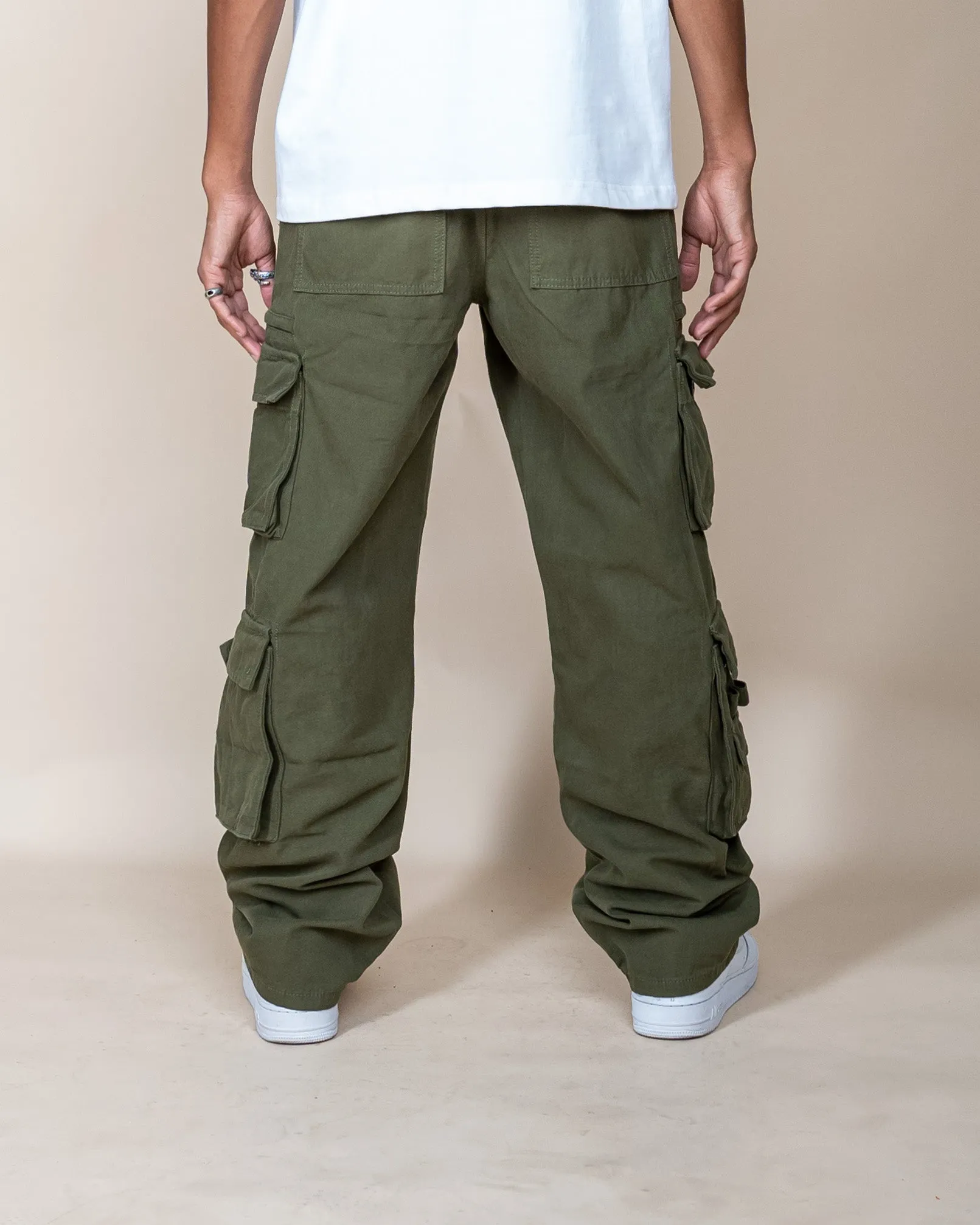 EPTM CANVAS CARGO PANTS - OLIVE