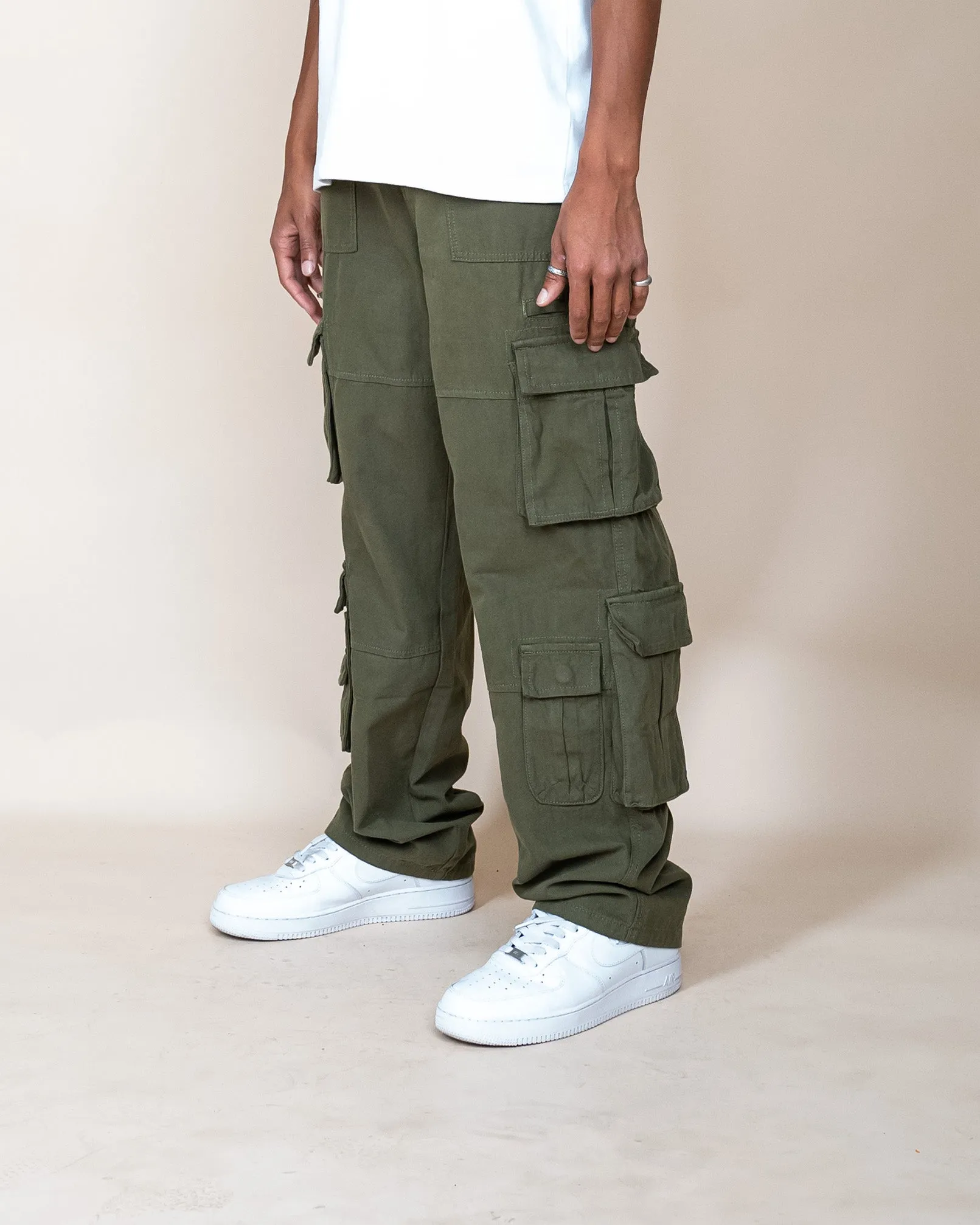 EPTM CANVAS CARGO PANTS - OLIVE
