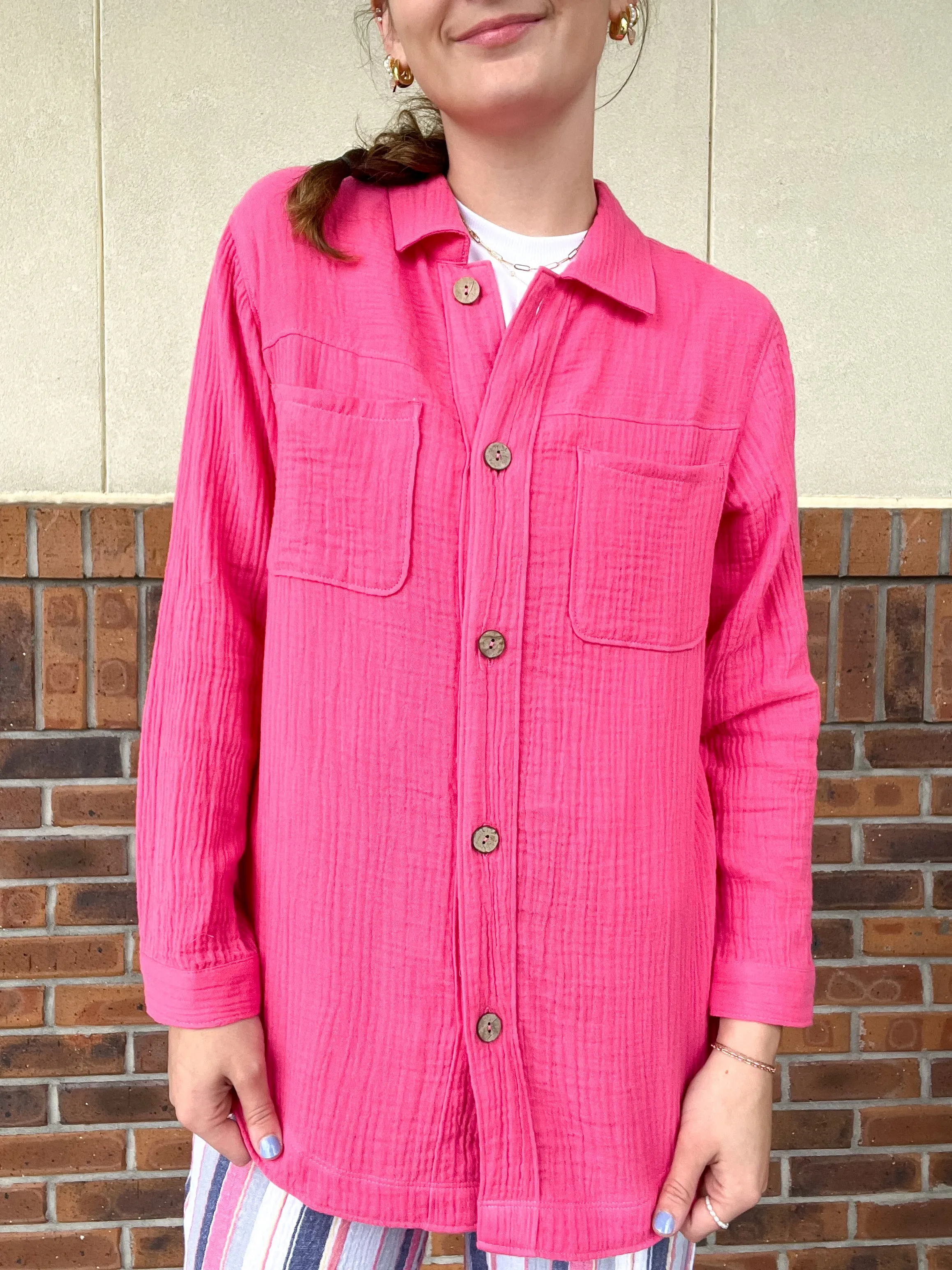 Escape by Habitat Watermelon Cabana Shirt