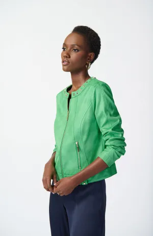 Foiled Suede Jacket