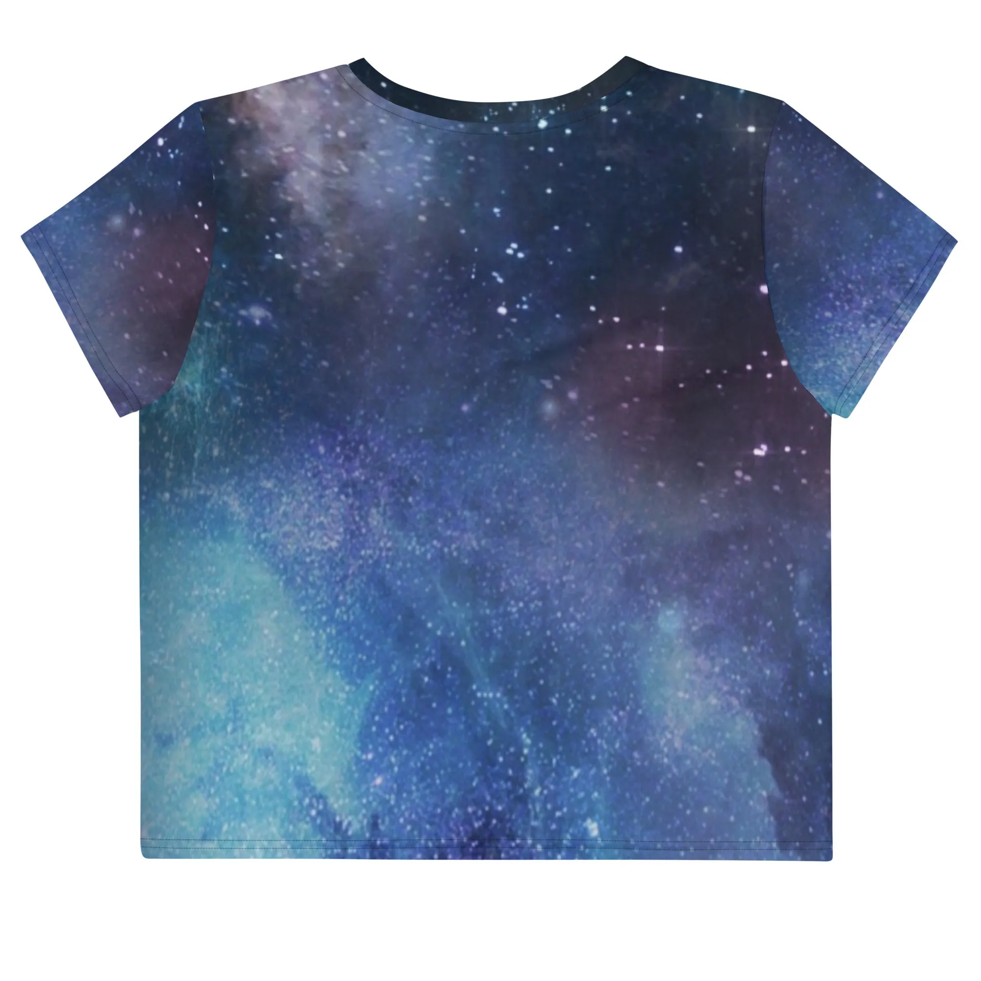 Galaxy Print Crop Top for Women's fashion, lioness-love