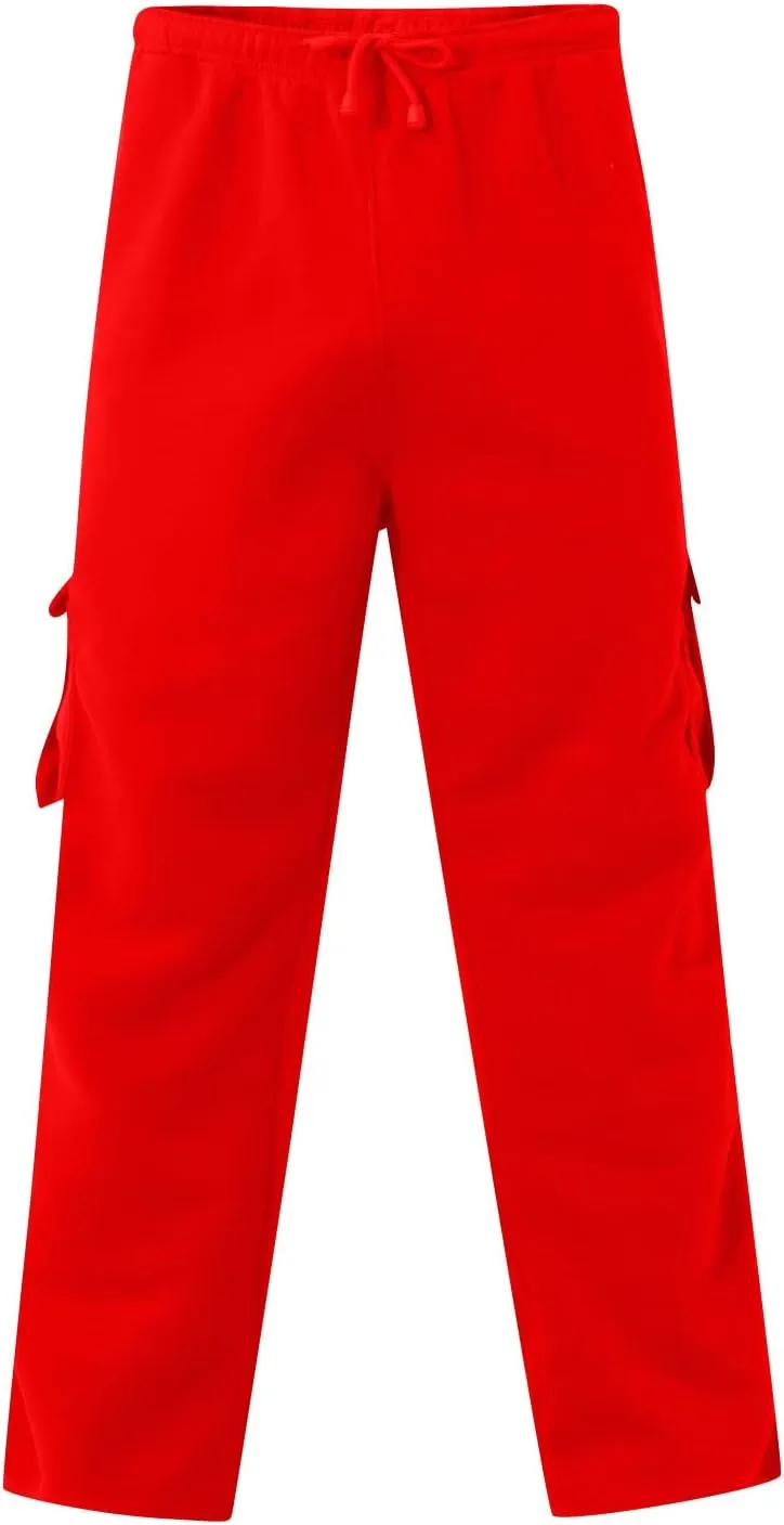 GOFULY Men Cargo Pants with Pockets Baggy Drawstring Elastic Waist Sweatpants Work Pants Stretch Athletic Joggers Trousers