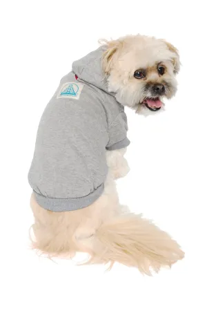 Grey Dog Hoodie w/Natural/Blue Logo Patch