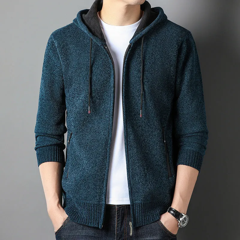 Hoodie Weste Männer gefüttert und warm