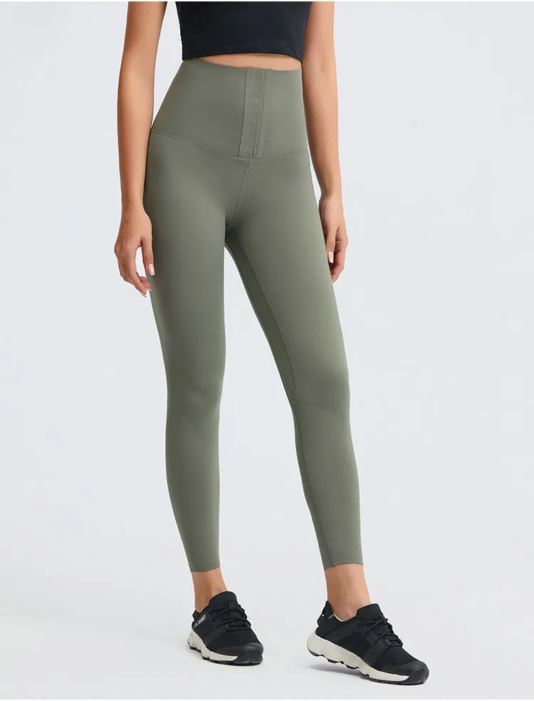 Invisible Breasted Full Length Pants Yoga Leggings