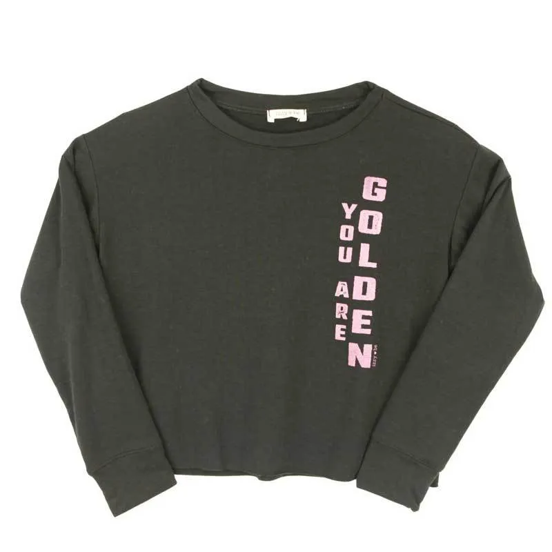 Izzy Be Black You Are Golden Tween Sweatshirt