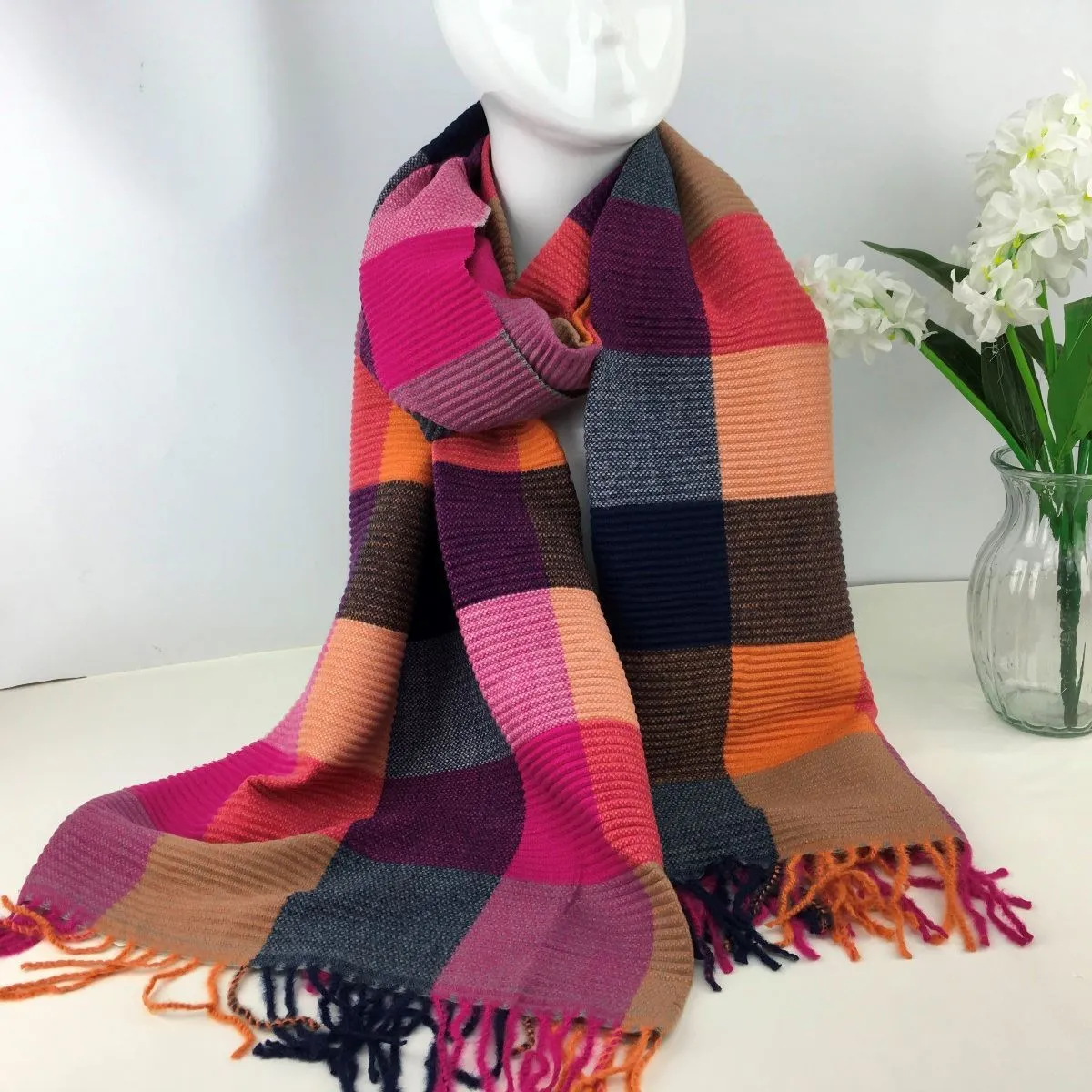 Jessica Cheked Scarf