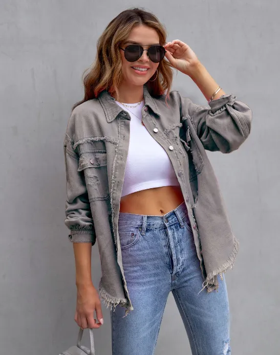 Judy - Ripped Denim Jacket