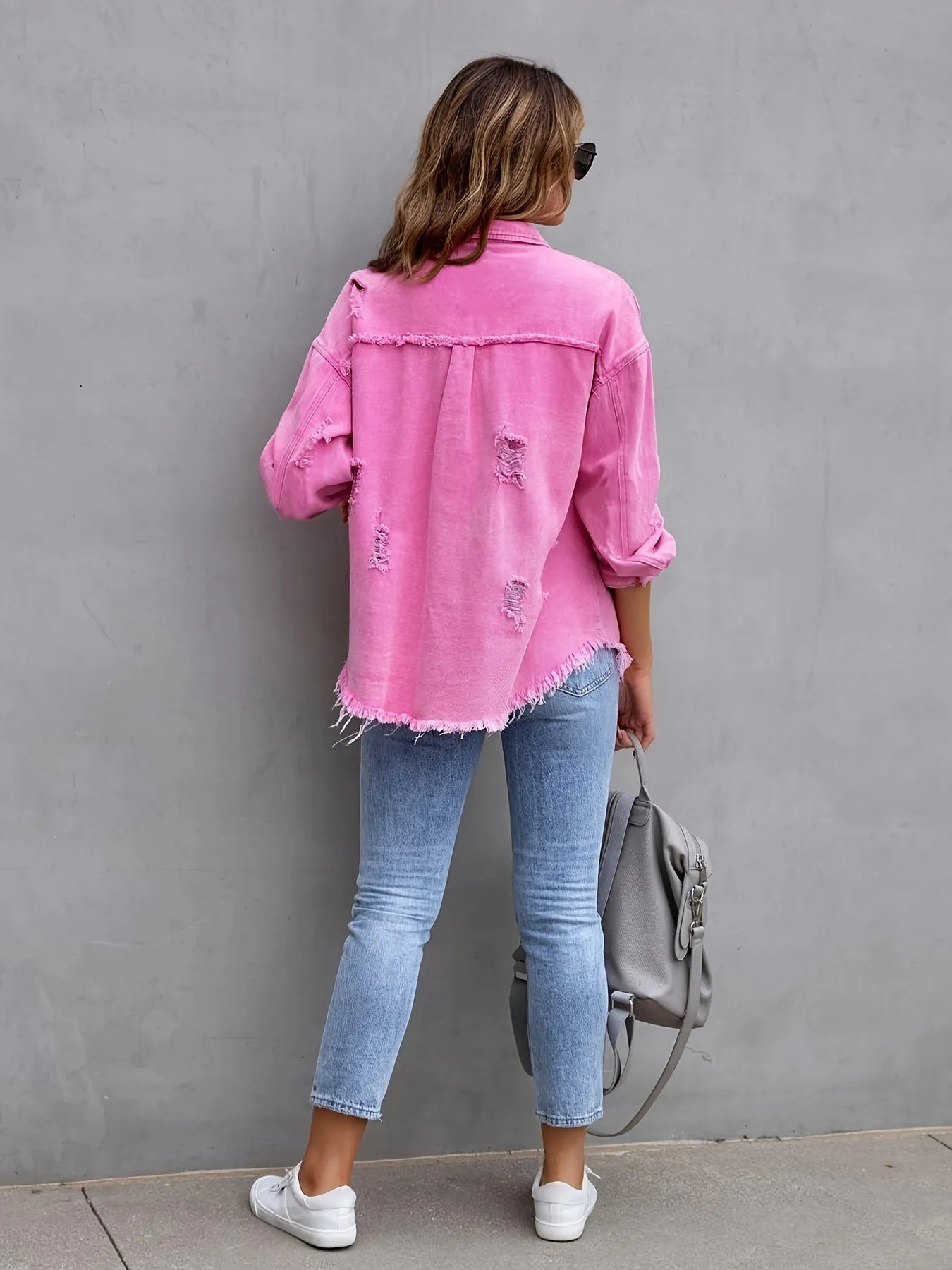 Judy - Ripped Denim Jacket