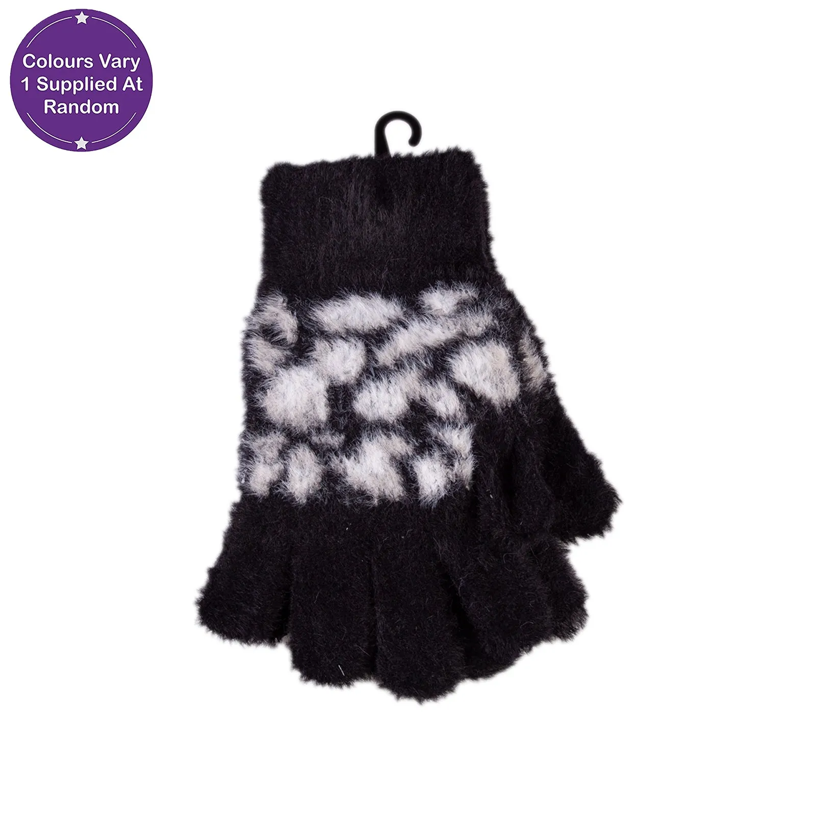 Ladies Leopard Print Soft Gloves
