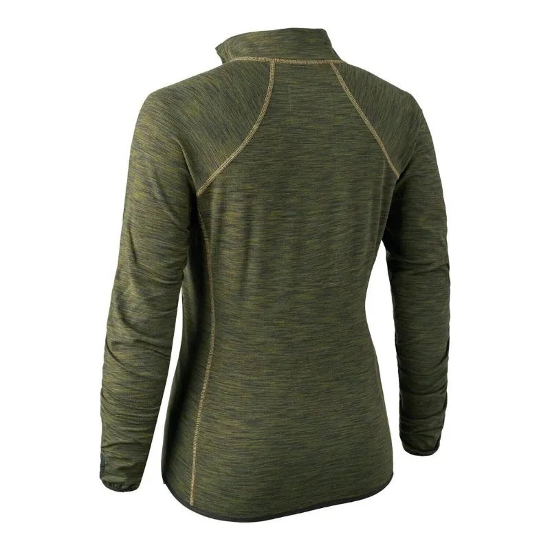 Lady Insulated Fleece In Green Melange