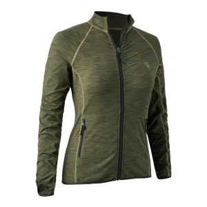 Lady Insulated Fleece In Green Melange