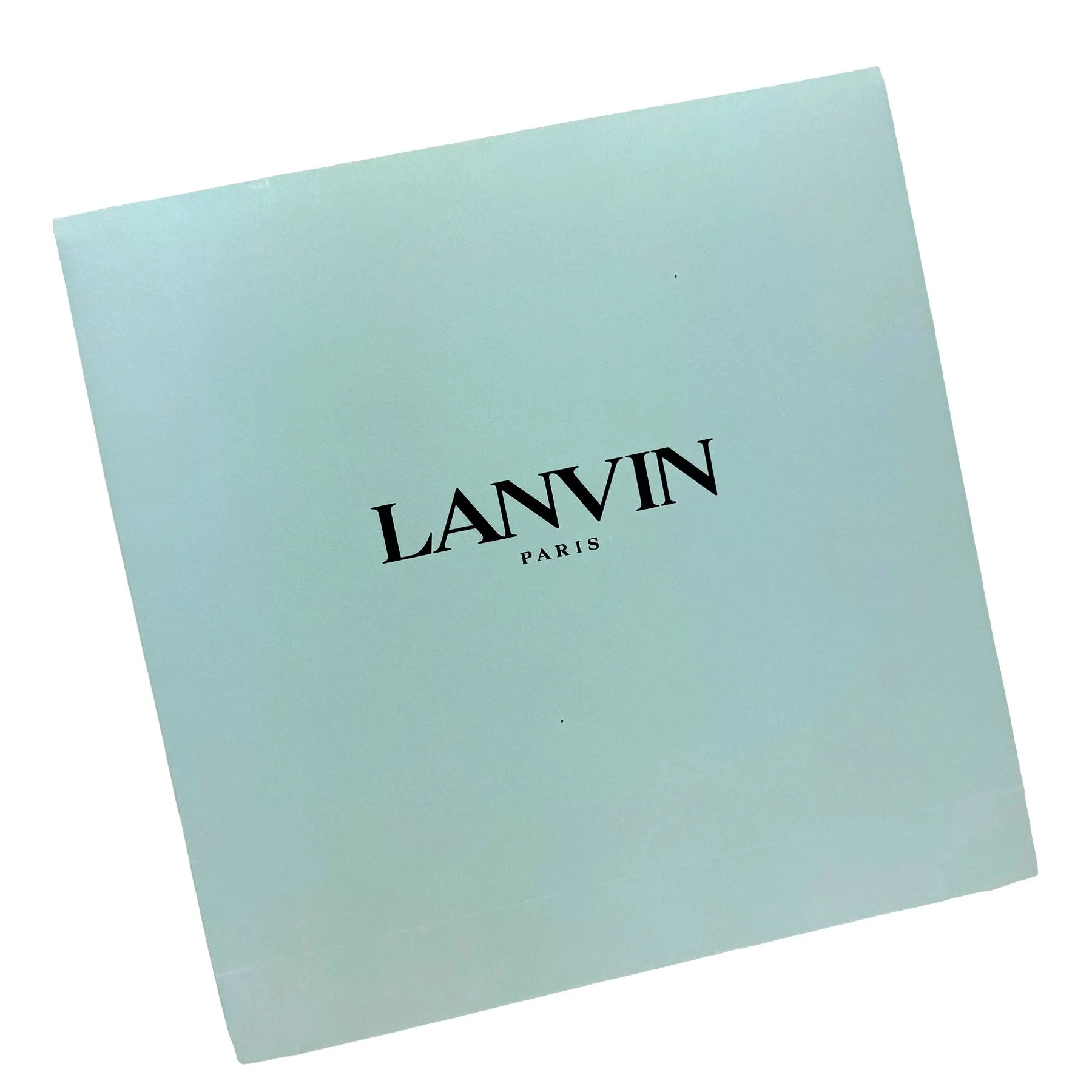 Lanvin Scarf Brown White Flowers Design - Extra Large 55 Inch Square Wrap FINAL SALE
