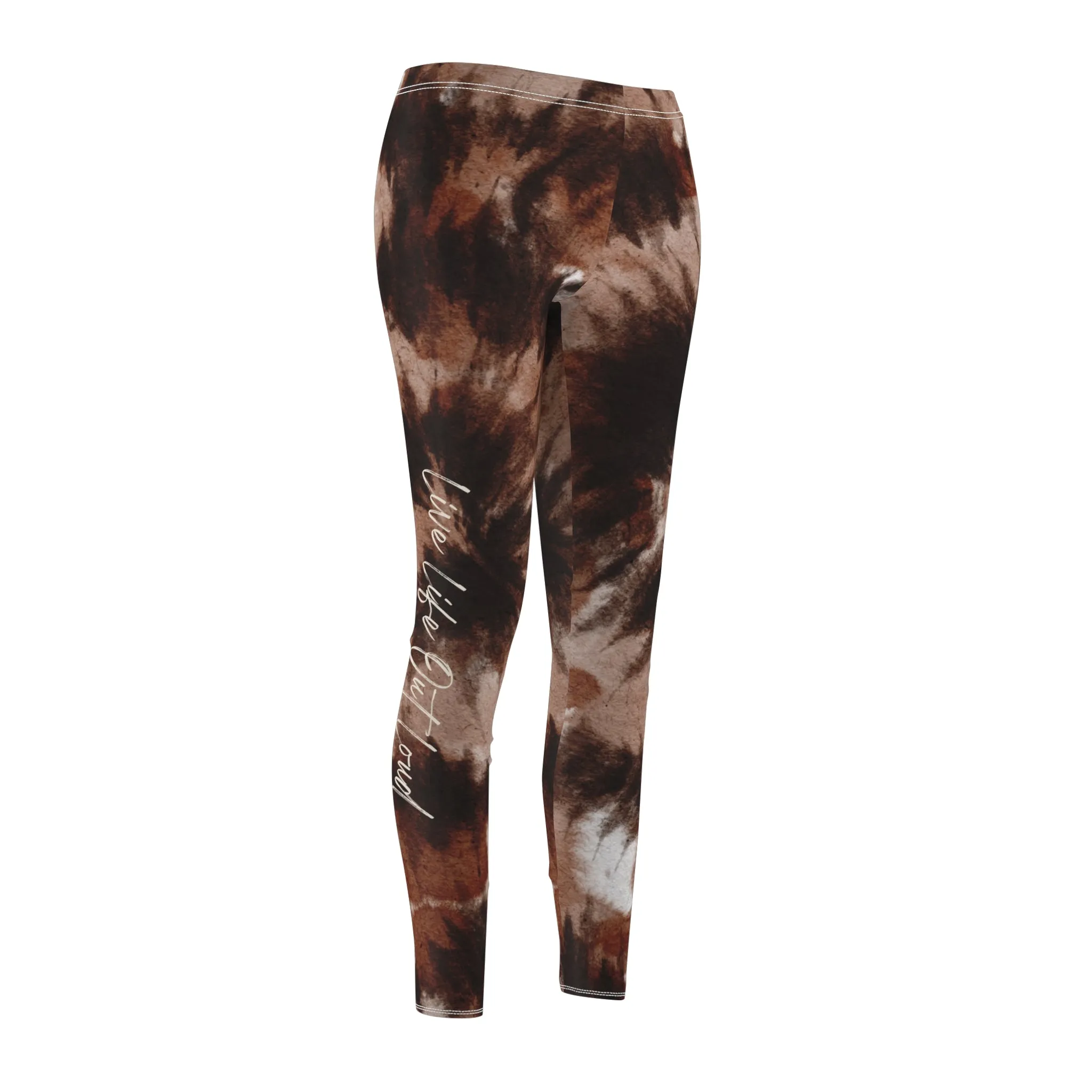 Live Life Out Loud Boho Tie-Dye - Women's Lightweight Leggings