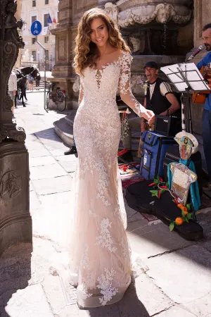 Maggie Long Sleeve Trendy Mermaid Wedding Dress