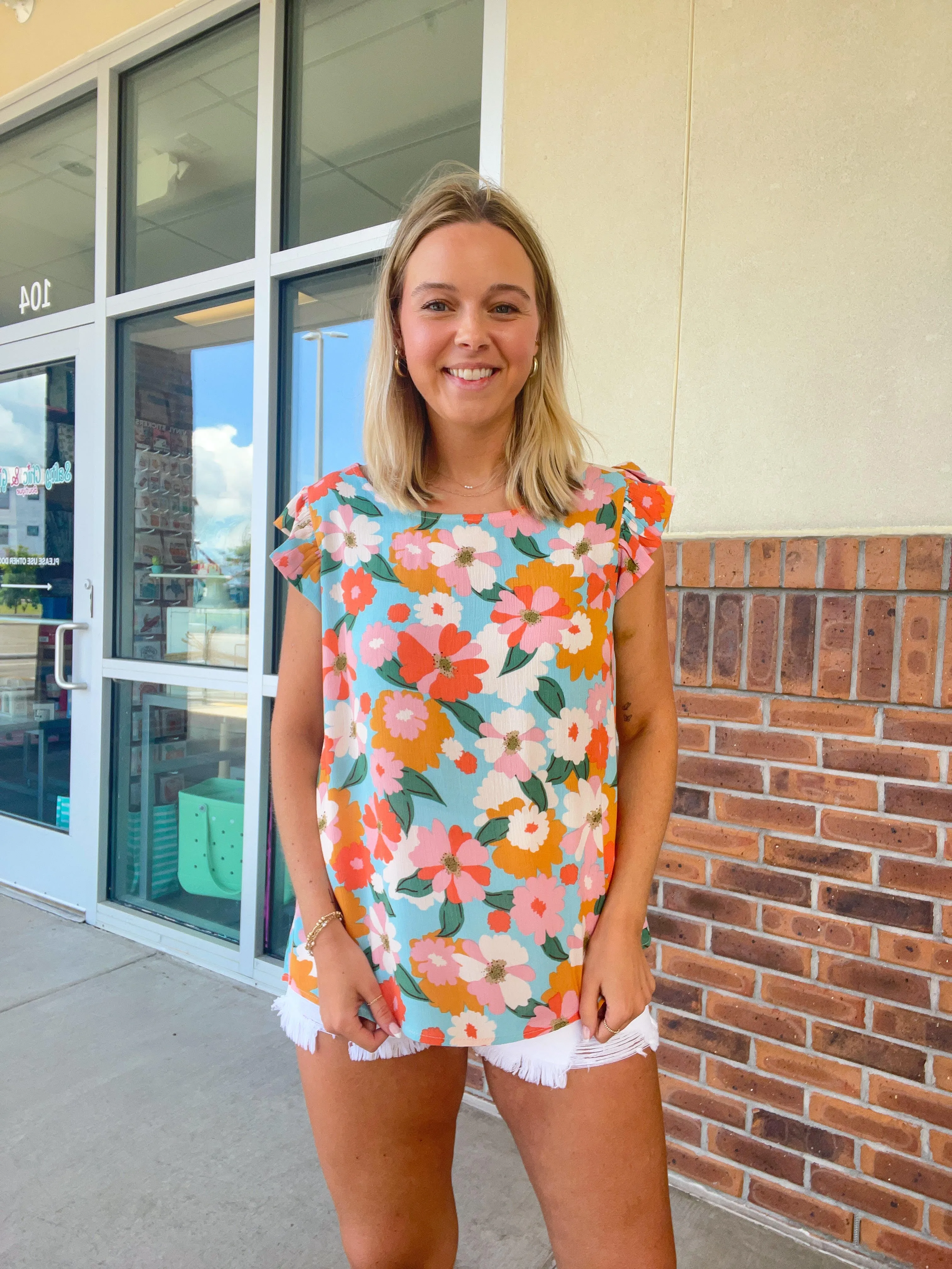 Maria Floral Print Top