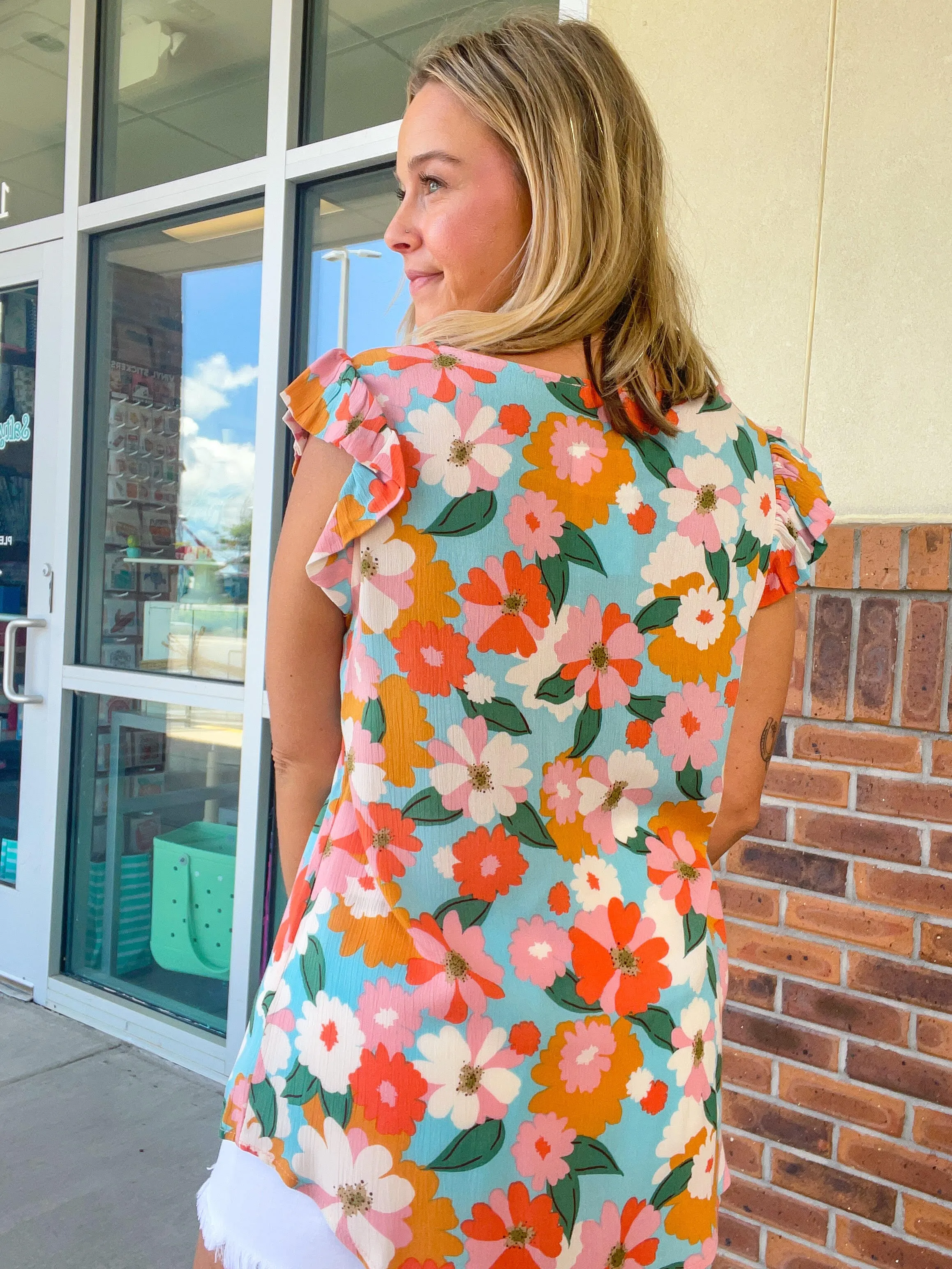 Maria Floral Print Top