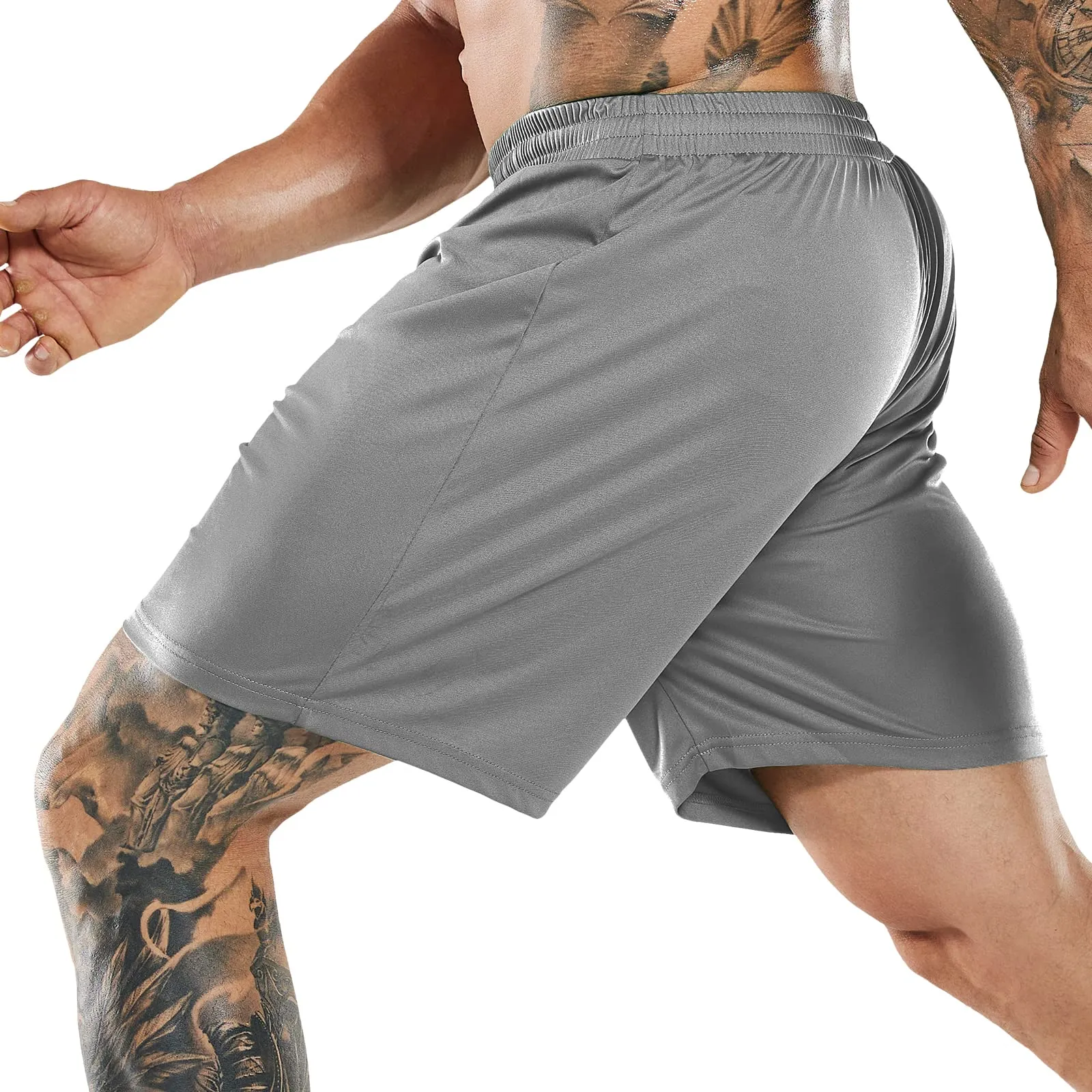 Men's Quick-Dry Athletic Running Shorts without Pockets