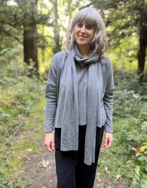Neirami Soft Scarf in Grey or Black
