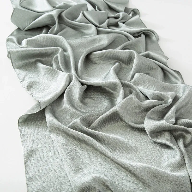 New Pompom Satin Soft Muslim