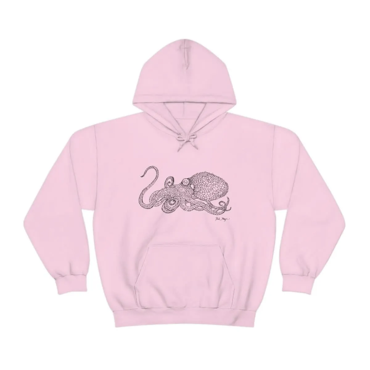 Octopus Drawing Warm Hoodie