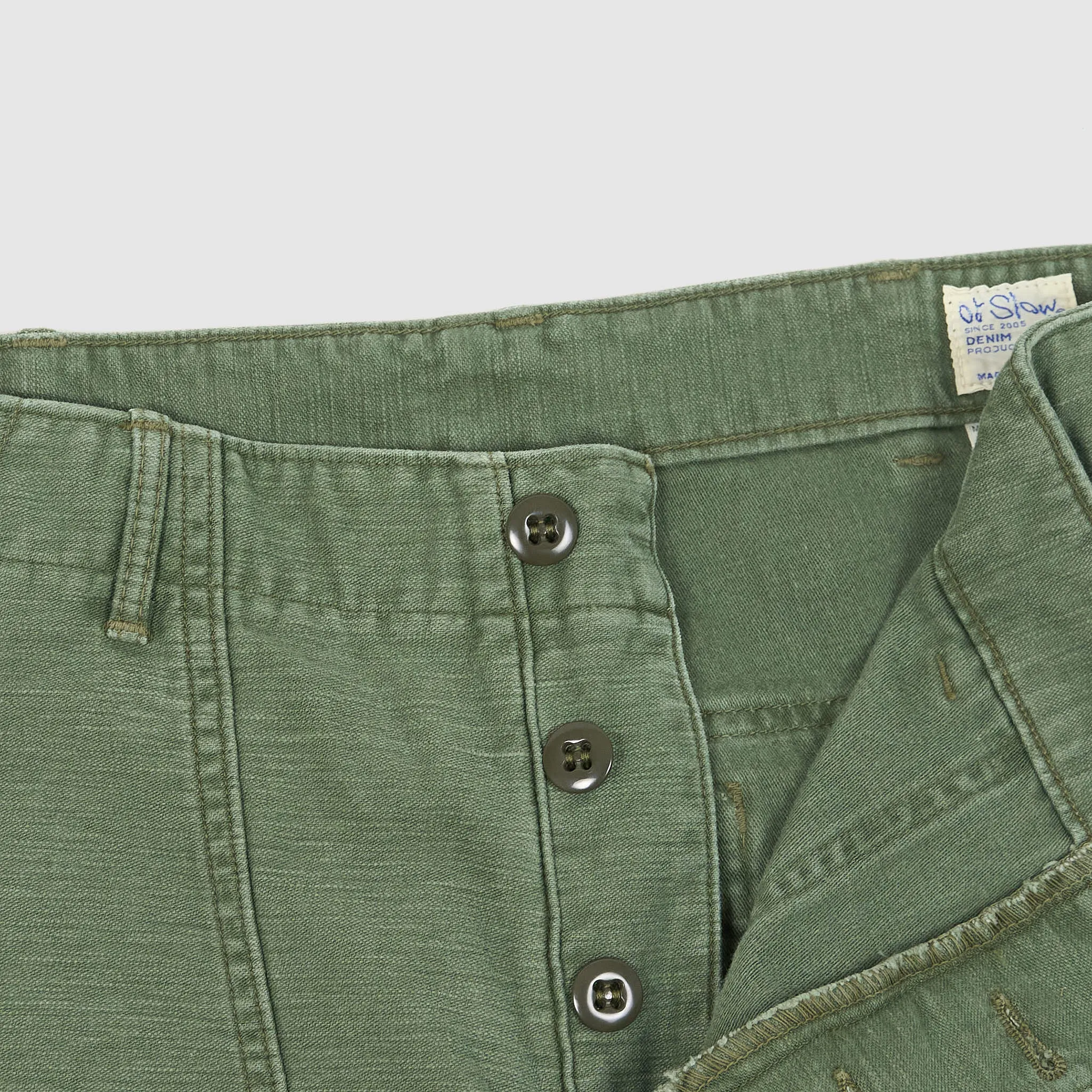 Orslow Military Fatigue Pants Vintage Washed