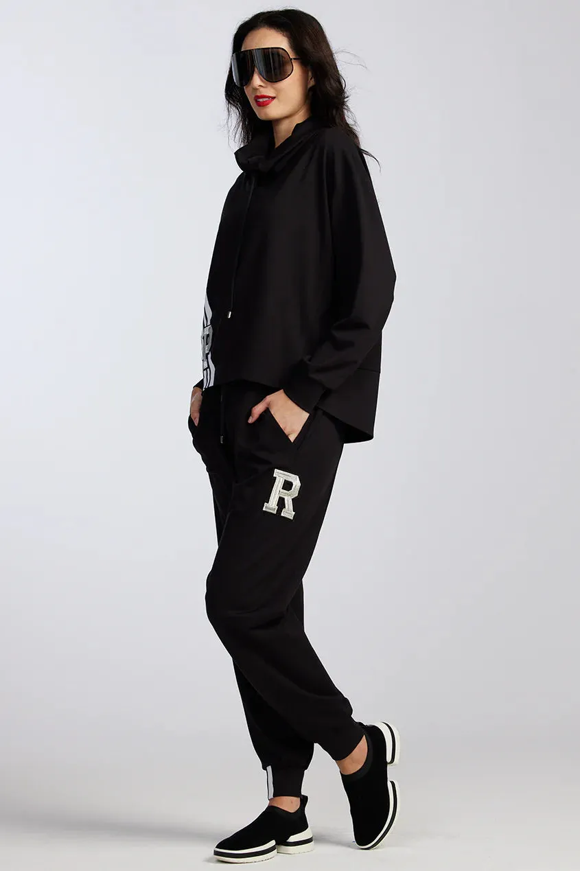 PAULA RYAN RELAXED Roma Lite Jogger - Black
