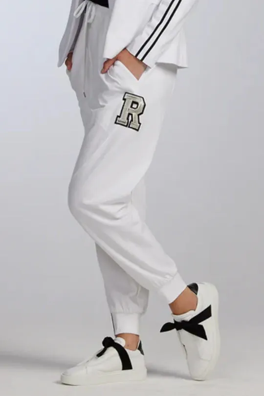 PAULA RYAN RELAXED Roma Lite Jogger - White