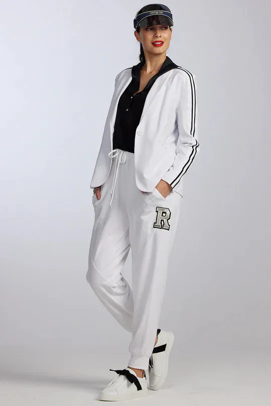 PAULA RYAN RELAXED Roma Lite Jogger - White