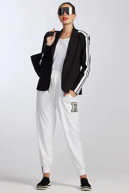 PAULA RYAN RELAXED Roma Lite Jogger - White